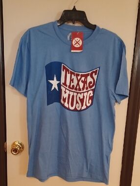 Texas Music Graphic Tee - Light Blue